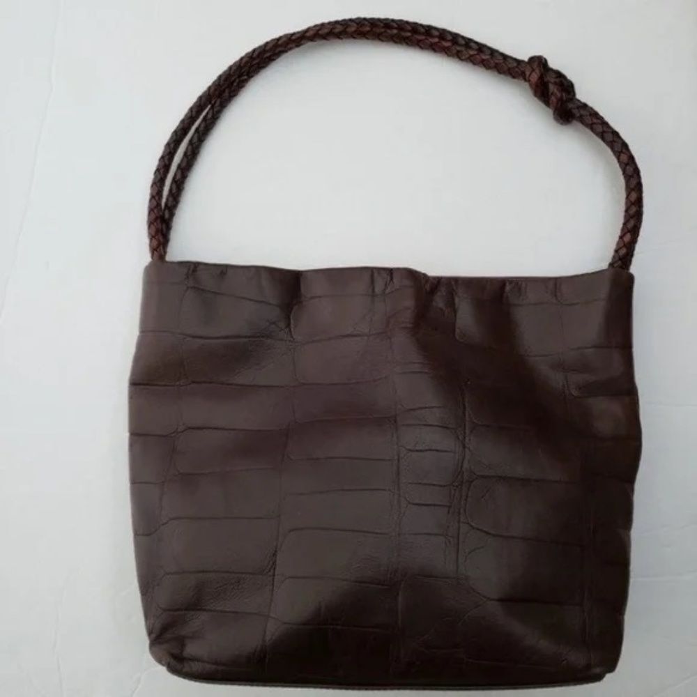 Falor Le Borse Brown Leather Bag